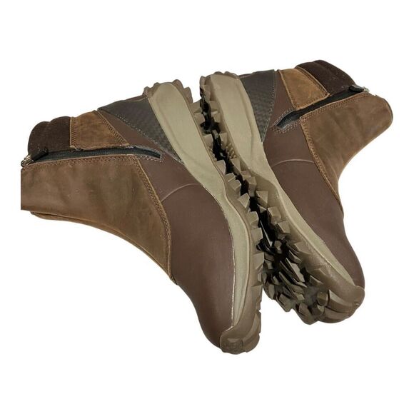 Merrell Boots WMNS 10 Brown Wool Thermo Kiruna Mid Zip Waterproof Hiking Leather - Picture 5 of 8